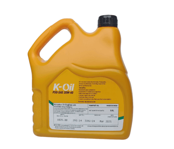 Pump Set Oil 3.5L (K-Oil PSO-SAE 20W-40) - PSO - Image 2