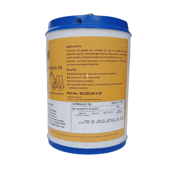 Heavy Duty Hydraulic Oil 20L (K-Oil AW-68) - Image 3